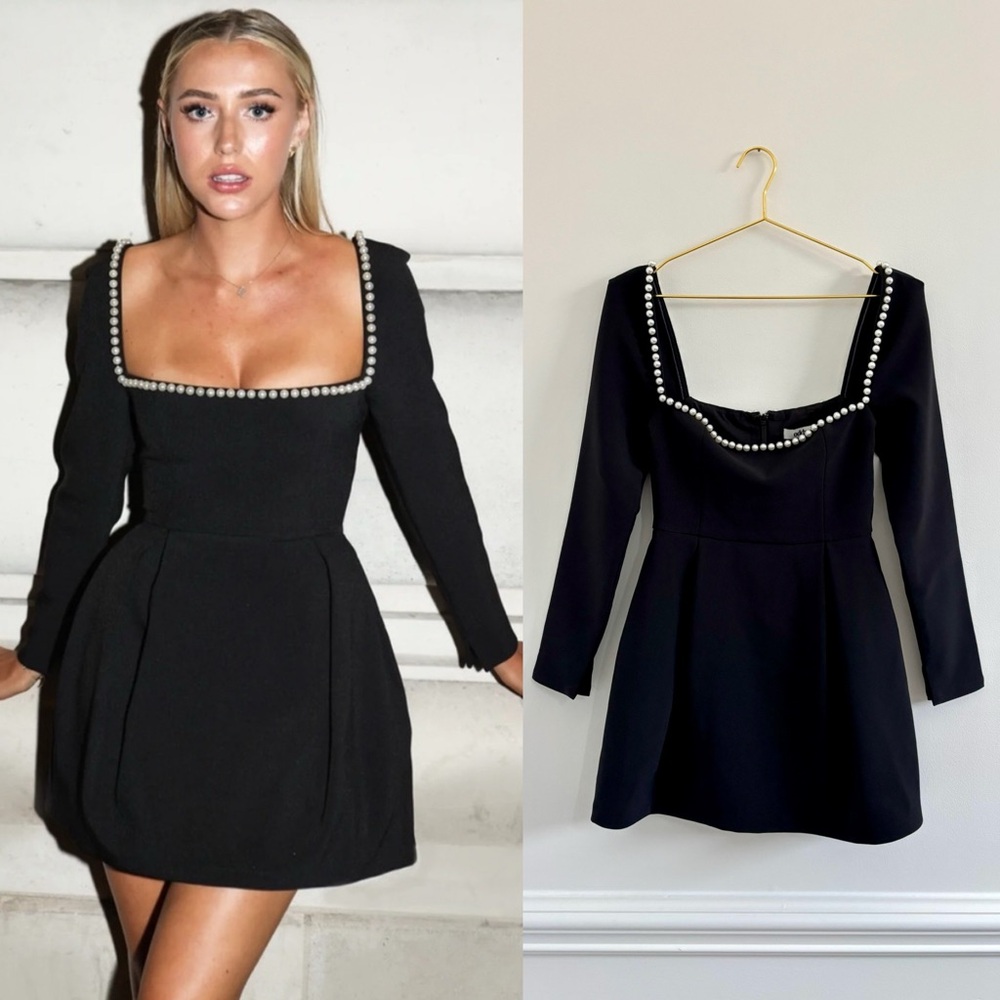 Odd Muse The Ultimate Pearl Mini Dress‎ Black Size Small NWOT